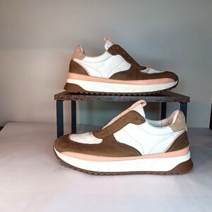 Madewell MWL Colorblock Sneakers Womens 9 Mens 7.5 Brown Peach Good